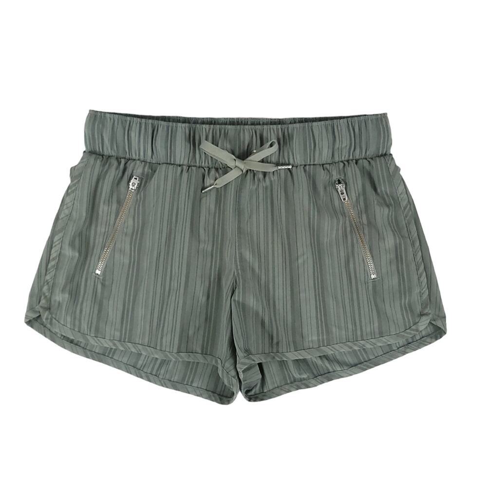 Athleta Stripe Sway Shorts Running Green Stripe Athletic Running
